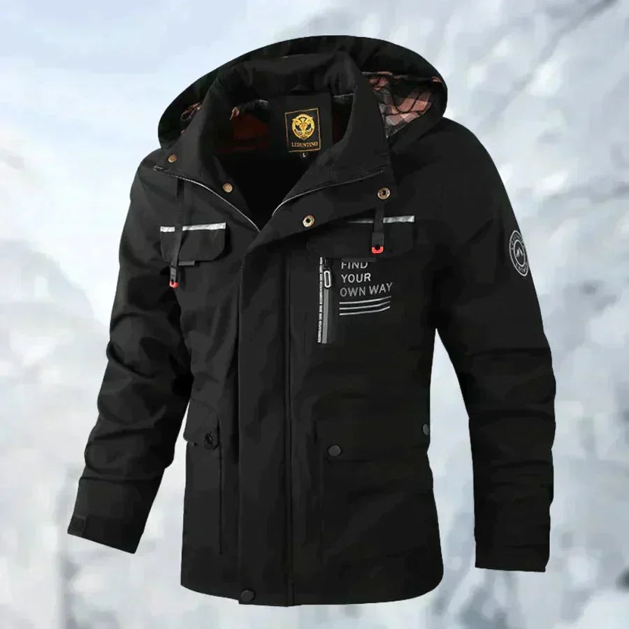 Deqalli Legend waterdichte herenjas, premium winterjas voor mannen met optimale bescherming tegen kou.