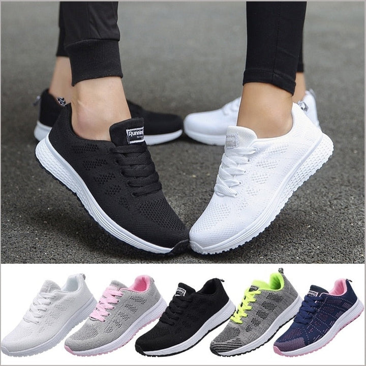 Lichtgewicht, ademende dames sneakers met een modieus design en extra hoge zool, ideaal voor dagelijks gebruik en sport, voor een stijlvolle look.