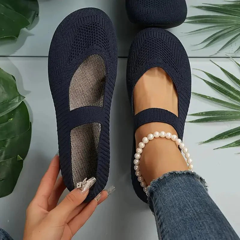 Lichte Dames Slip-On Schoenen, ademend, zachte binnenzool, antislipzool, ideaal voor casual outfits.