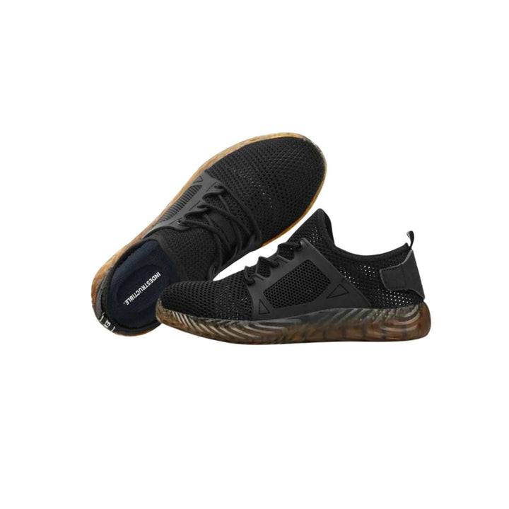 Lichtgewicht EN ISO veiligheidsschoenen, schokbestendig, nagelbestendig, trendy mesh-design, van Kevlar, slechts 400g, voor werk en vrije tijd.