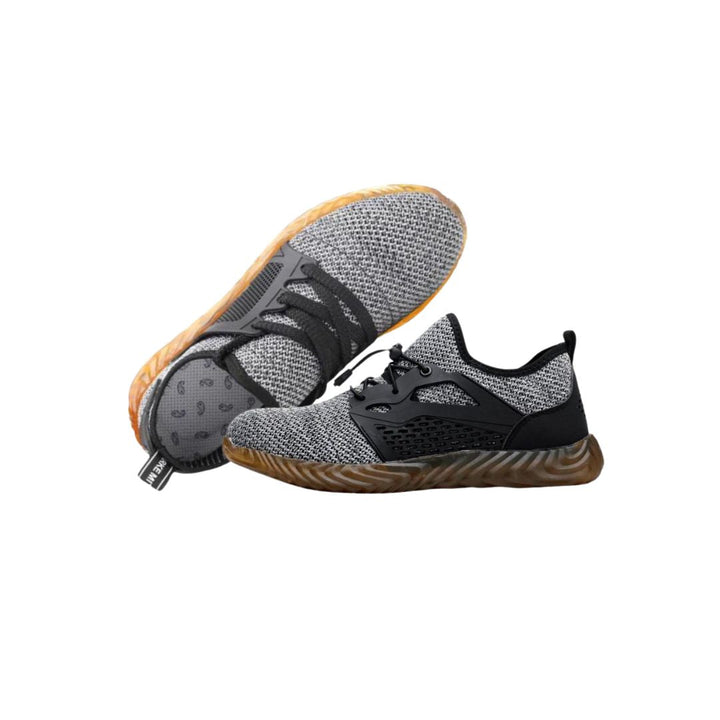 Lichtgewicht EN ISO veiligheidsschoenen, schokbestendig, nagelbestendig, trendy mesh-design, van Kevlar, slechts 400g, voor werk en vrije tijd.