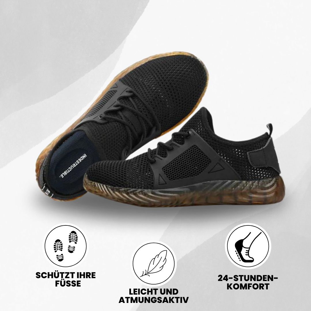Lichtgewicht EN ISO veiligheidsschoenen, schokbestendig, nagelbestendig, trendy mesh-design, van Kevlar, slechts 400g, voor werk en vrije tijd.