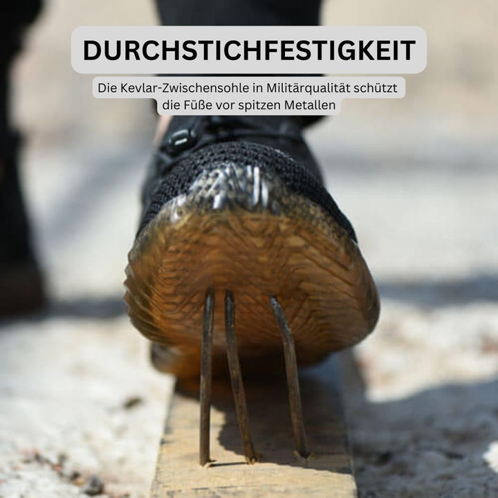 Lichtgewicht EN ISO veiligheidsschoenen, schokbestendig, nagelbestendig, trendy mesh-design, van Kevlar, slechts 400g, voor werk en vrije tijd.
