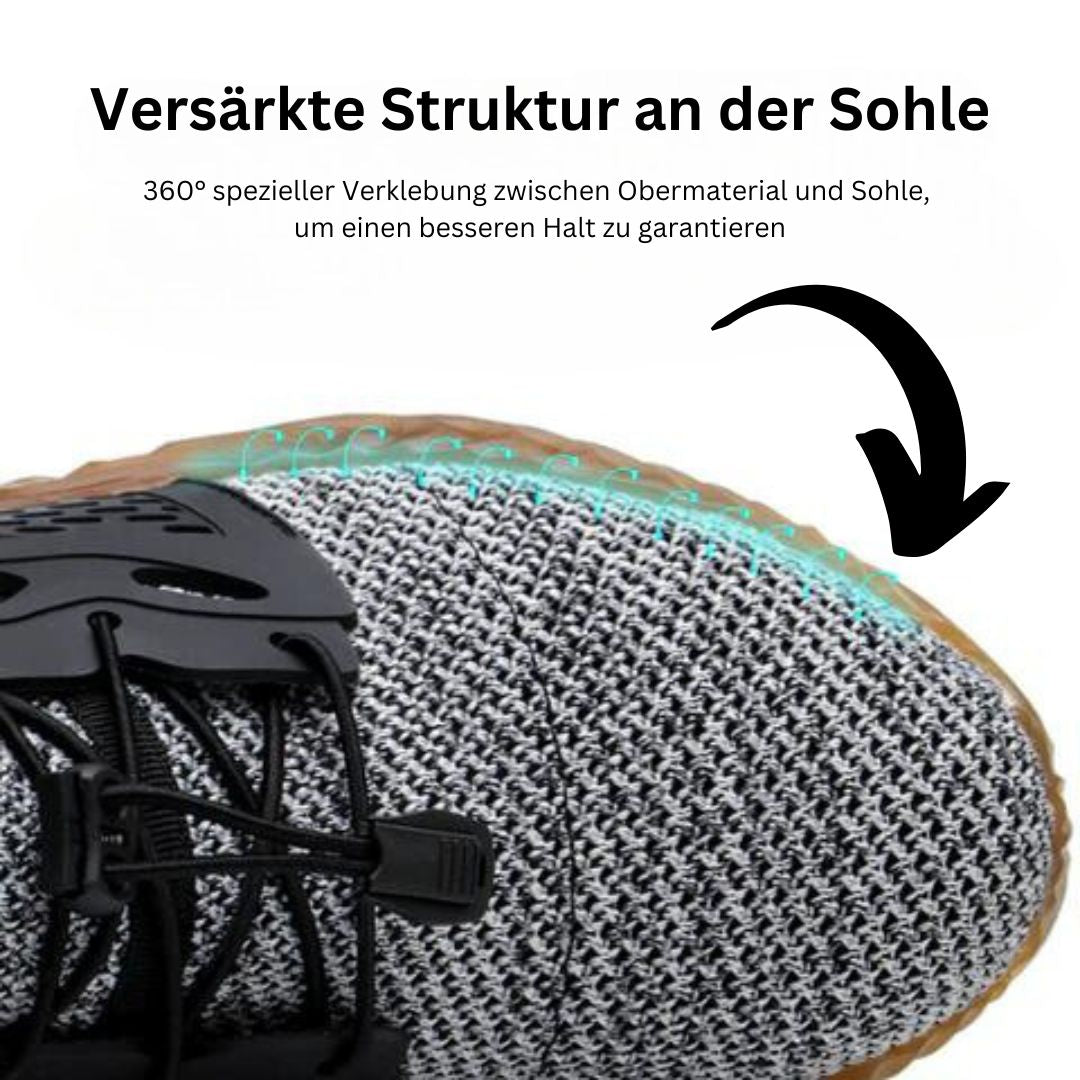 Lichtgewicht EN ISO veiligheidsschoenen, schokbestendig, nagelbestendig, trendy mesh-design, van Kevlar, slechts 400g, voor werk en vrije tijd.