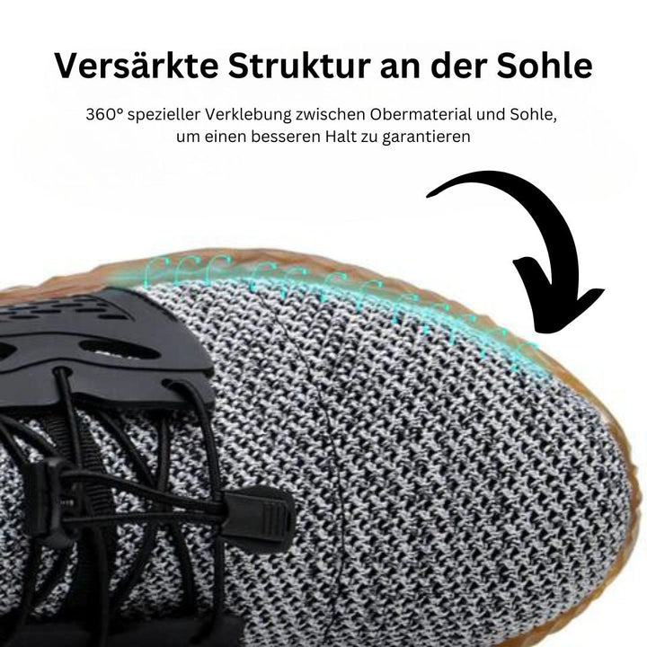 Lichtgewicht EN ISO veiligheidsschoenen, schokbestendig, nagelbestendig, trendy mesh-design, van Kevlar, slechts 400g, voor werk en vrije tijd.