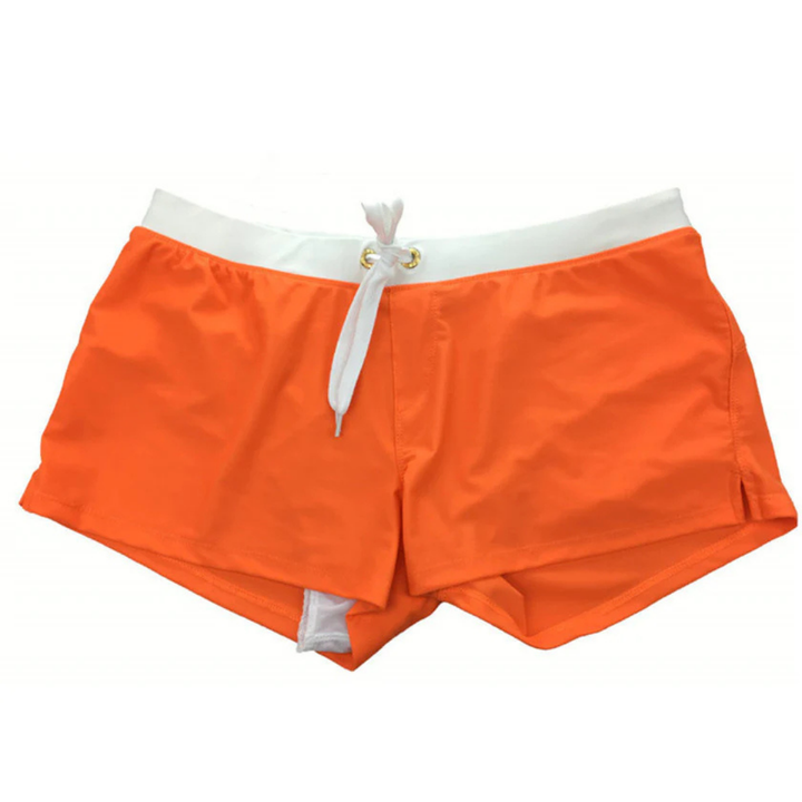 Lichte heren zwemshorts met trekkoord, sneldrogend, ideaal voor strand en zwembad, in stijlvol design.