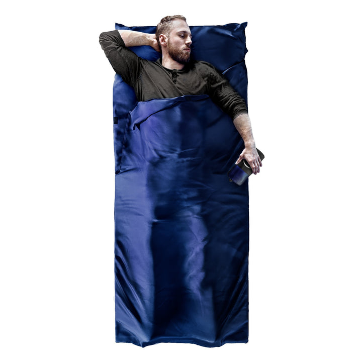 Lichte slaapzak voor reizen, grijs, compact, voor kamperen, lente en zomer, ultralicht, 300g, outdooravontuur