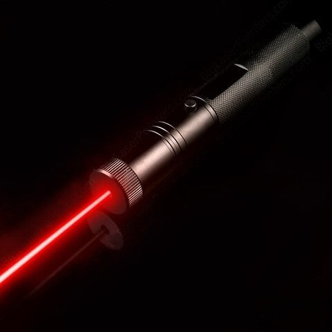 Krachtige, oplaadbare laserpointer voor lange afstanden met aluminium behuizing en variabele kleuren: Groen, Rood, Paars