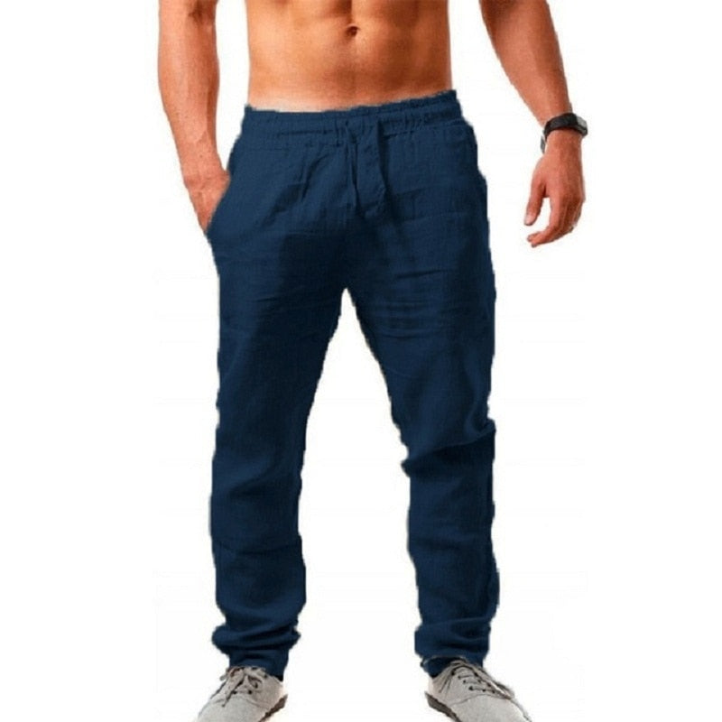 Lichte heren zomer pantalon, comfortabel en stijlvol voor warme dagen. Essentieel voor herenmode.