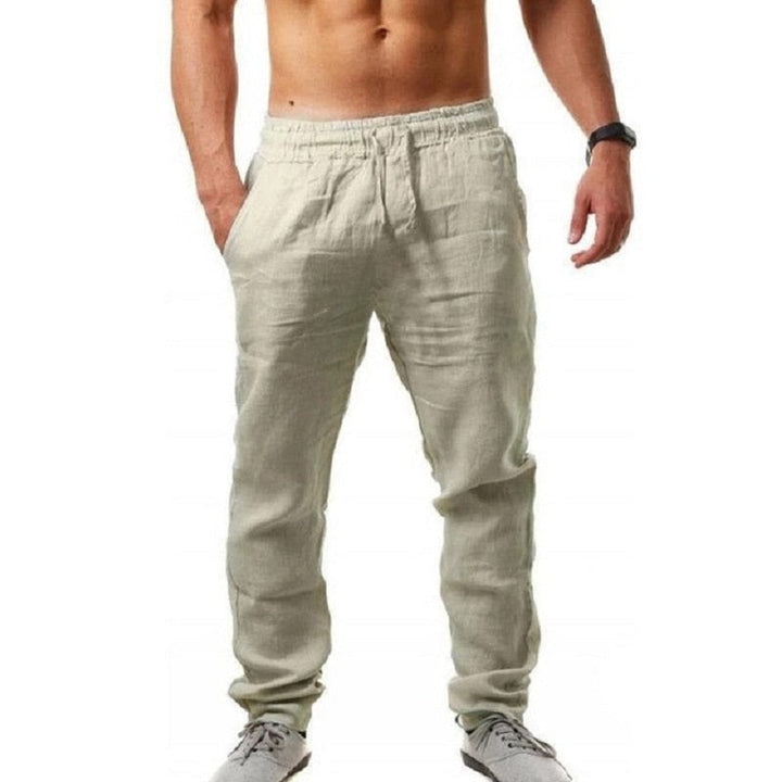 Moderne zomer pantalon voor heren, comfortabel en veelzijdig. Combineer casual of chique.