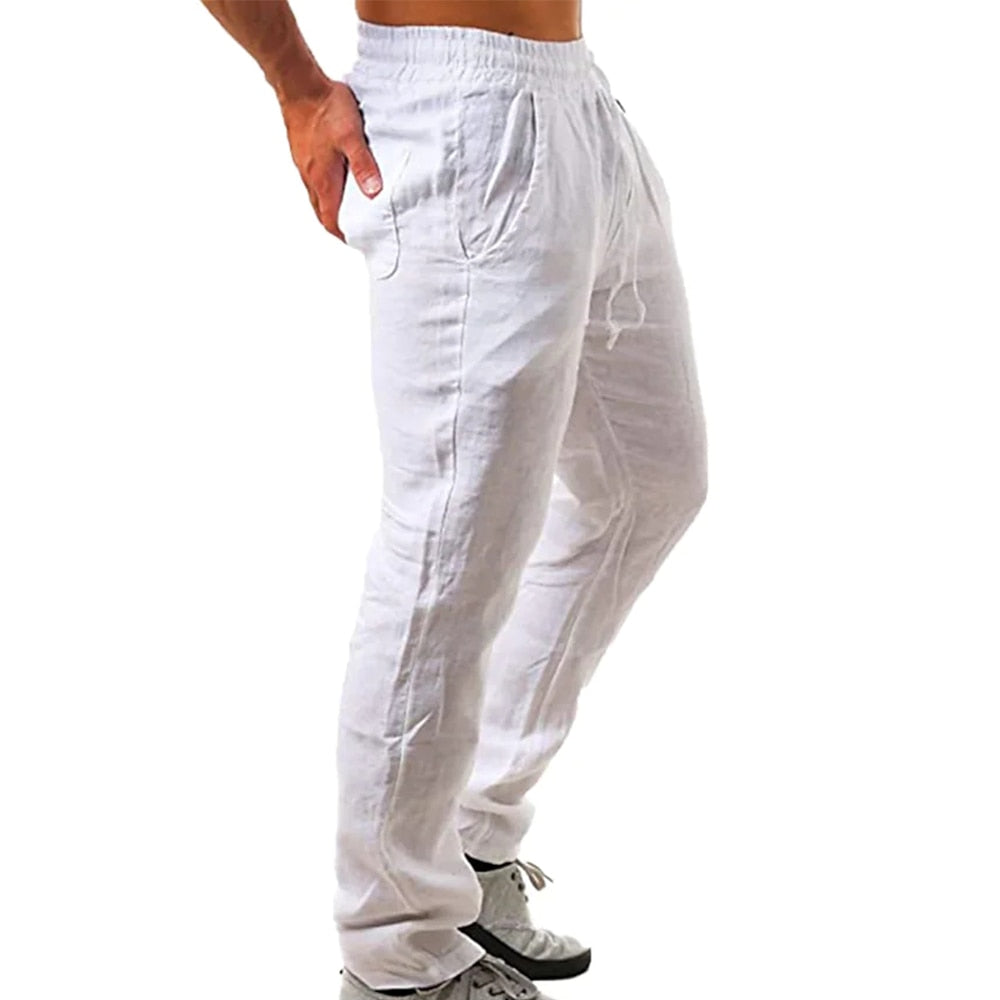 Zomerse heren pantalon, perfect voor zowel casual als zakelijke looks. Comfortabel en stijlvol.