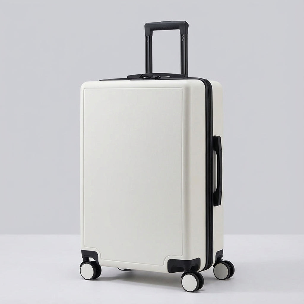 Compacte Cabinova trolleykoffer in cabineformaat, klaar voor vertrek als praktische handbagage op reis.