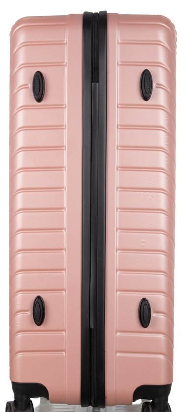 Moderne Santorini hardcase kofferset (2-delig) voor unisex reizigers, voorzien van veilig TSA slot.