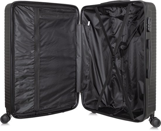 Complete 2-delige Santorini reiskoffer set (hardcase): grote koffer en compacte handbagage.