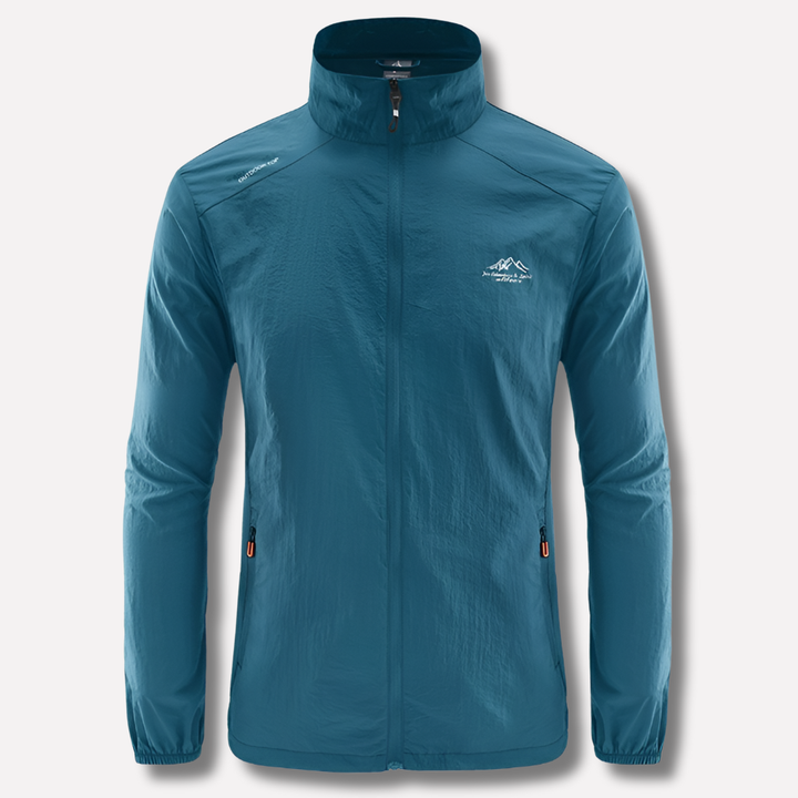 Veelzijdige heren windbreaker jas, lichtgewicht, winddicht en waterafstotend, ideaal voor casual en sportieve momenten.