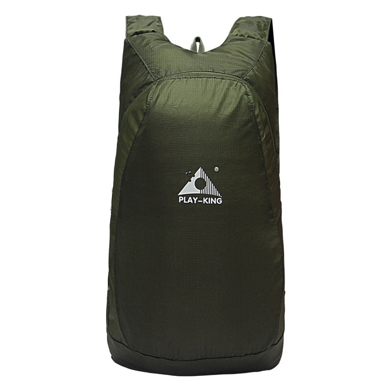 Veelzijdige unisex 20L rugzak, opvouwbaar en lichtgewicht. Waterbestendig voor reizen, outdoor en dagelijks gebruik.