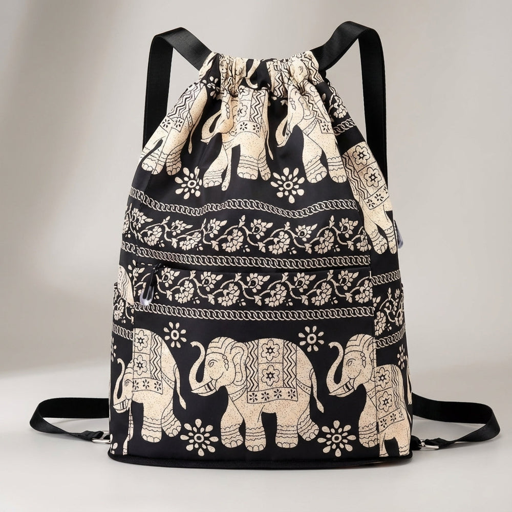 Compact opgevouwen Carryva reistas, perfect als extra reisbagage of ruimtebesparende sporttas.