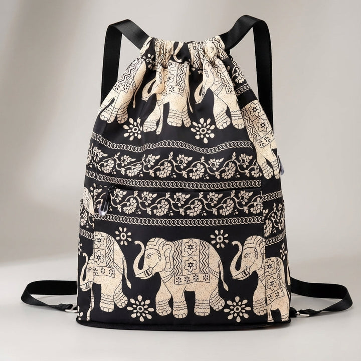 Compact opgevouwen Carryva reistas, perfect als extra reisbagage of ruimtebesparende sporttas.