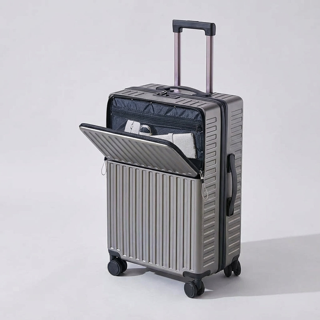 Compacte lichtgewicht zakelijke spinner koffer van Travelift, perfect voor korte trips.