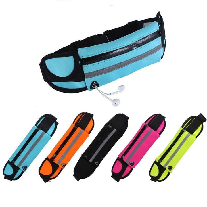 Compacte verstelbare sporthuptas, waterdicht en lichtgewicht; ideaal voor fitness en outdoor activiteiten.