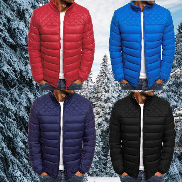 Warme heren winterjas Logan, waterafstotend en winddicht gewatteerd, biedt comfort en stijl voor koudere dagen.