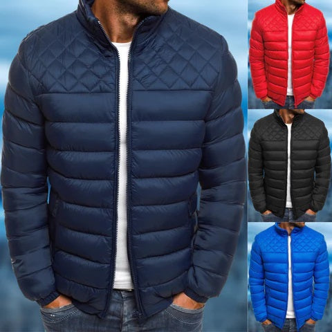 Logan herenjas: gewatteerd, waterafstotend en winddicht. Ideale herfst- en winterkleding met optimale bescherming.