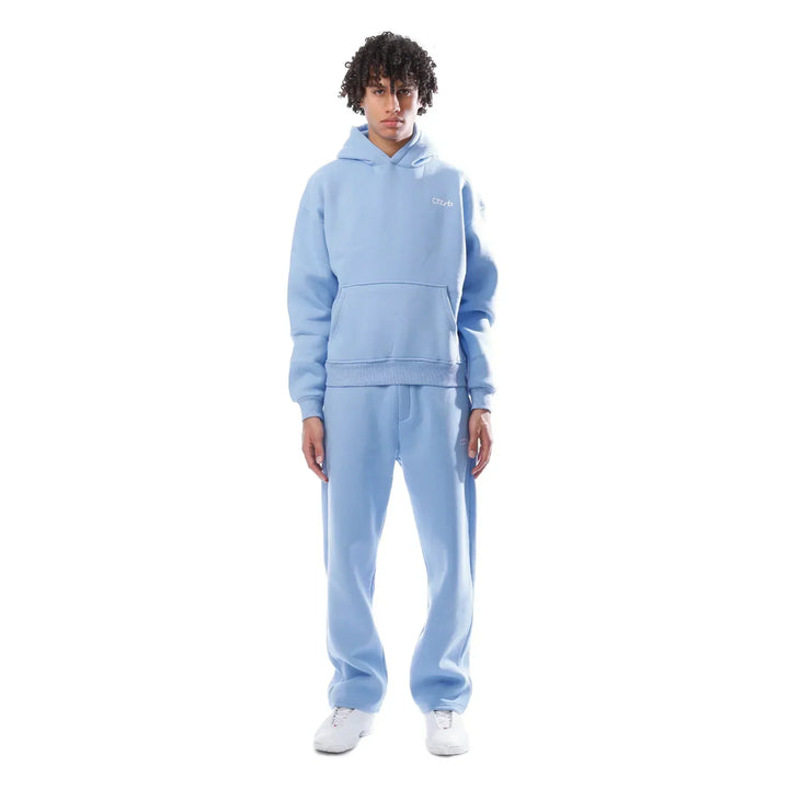 Lichtgrijze lounge set voor dames, complete outfit met zacht materiaal, casual en chic.