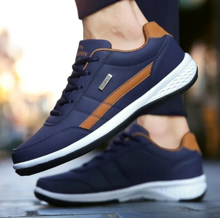 Lichtgewicht, waterafstotende Luca heren sneakers met orthopedische steun en ademend comfort voor je voeten.