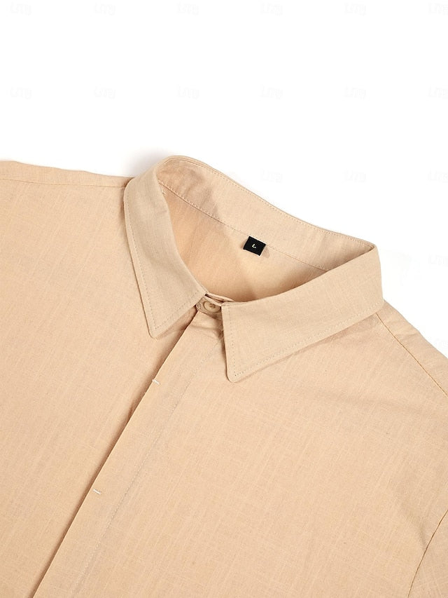 Luchtig heren zomershirt in donkergrijs, licht en stijlvol, veelzijdig voor vrije tijd en kantoor.