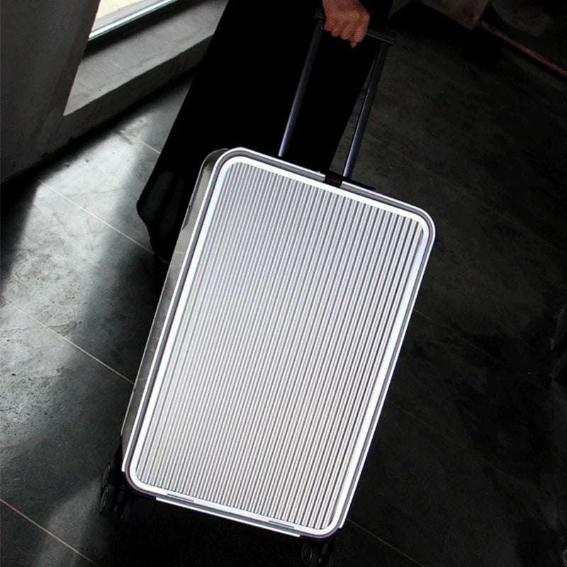 Compacte aluminium handbagage koffer Valparaíso, ideaal voor luxe en korte reizen.