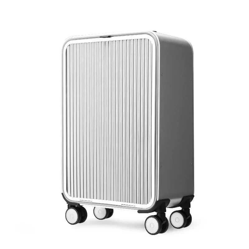 Luxe aluminium reiskoffer Valparaíso, de perfecte metgezel voor frequente en elegante reizigers.