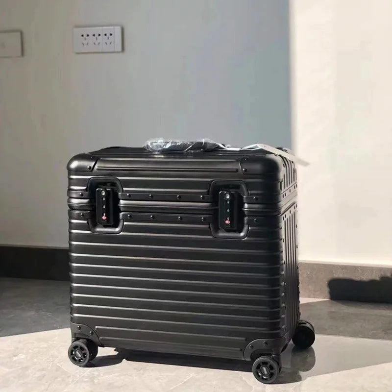 Robuuste aluminium-magnesium reiskoffer 'Monaco' met TSA-slot, veilige en duurzame hardcase voor al je spullen.