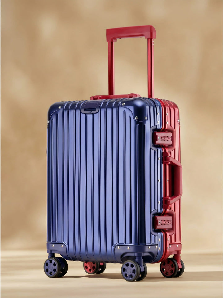 Luxe aluminium-magnesium reiskoffer Tirana, stijlvol en robuust, voor duurzaam reizen.