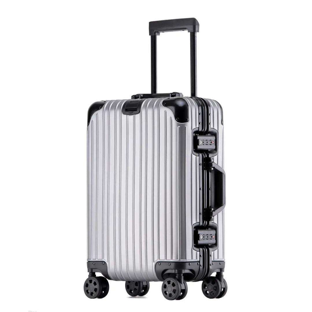 Modern design aluminium hardshell reiskoffer, duurzaam en lichtgewicht, voor zorgeloze bagage.