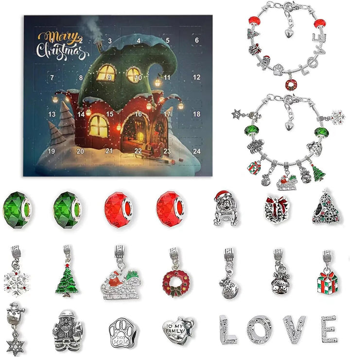 Open Adventskalender 2025 toont elegante sieraden, een perfect kerstcadeau voor dames.