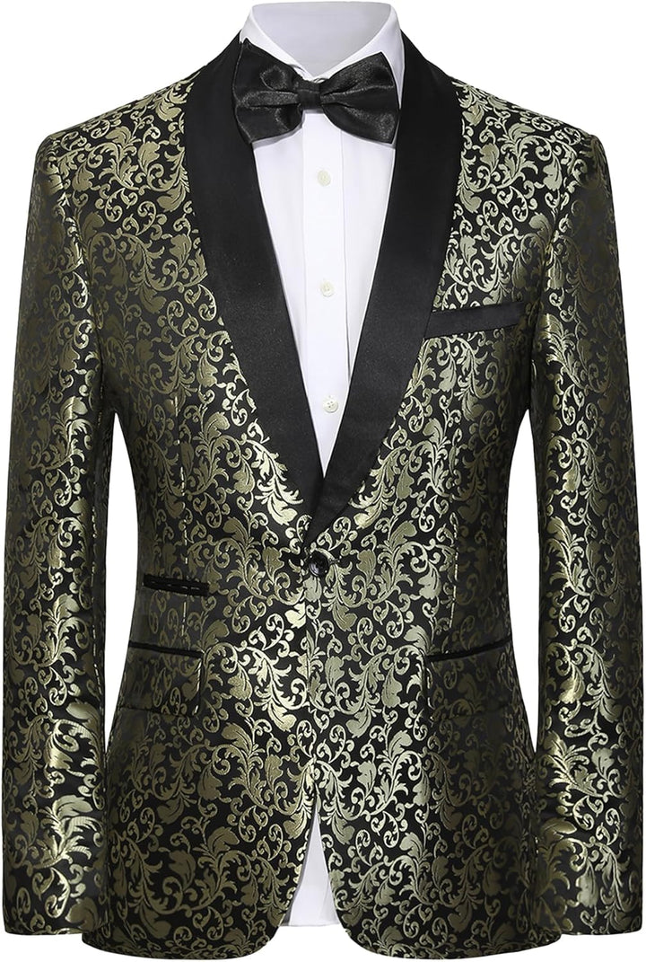 Textuur close-up van de premium stof van de heren smoking 'Leon', luxe herenmode.
