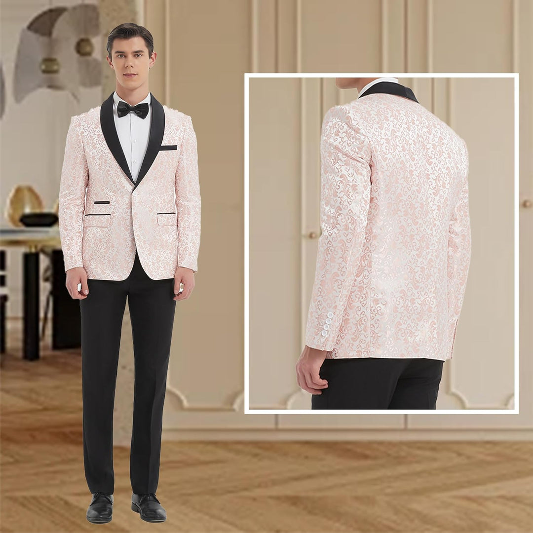 Scherpe vouw in de broek van de heren smoking 'Leon', teken van premium afwerking.