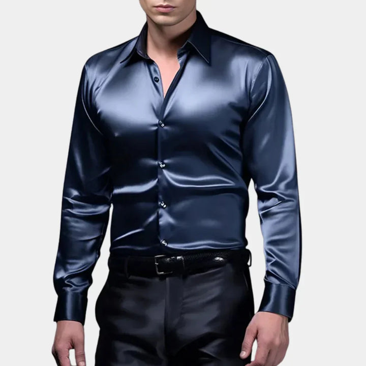 Stijlvol Hoymans herenoverhemd, slim fit, combineert luxe en comfort. Ideaal voor formeel, zakelijk en casual chic.