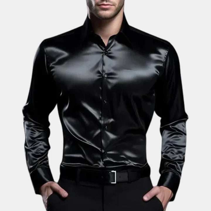 Modern Hoymans heren slim fit overhemd, stijlvol en veelzijdig. Perfect voor een elegante, zakelijke of casual setting.