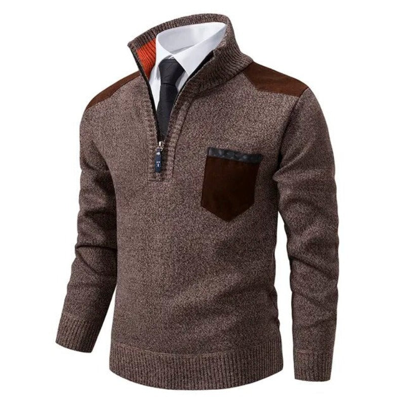 Warme en zachte kasjmier pullover voor heren, comfortabel en modieus, perfect voor koude winterdagen.