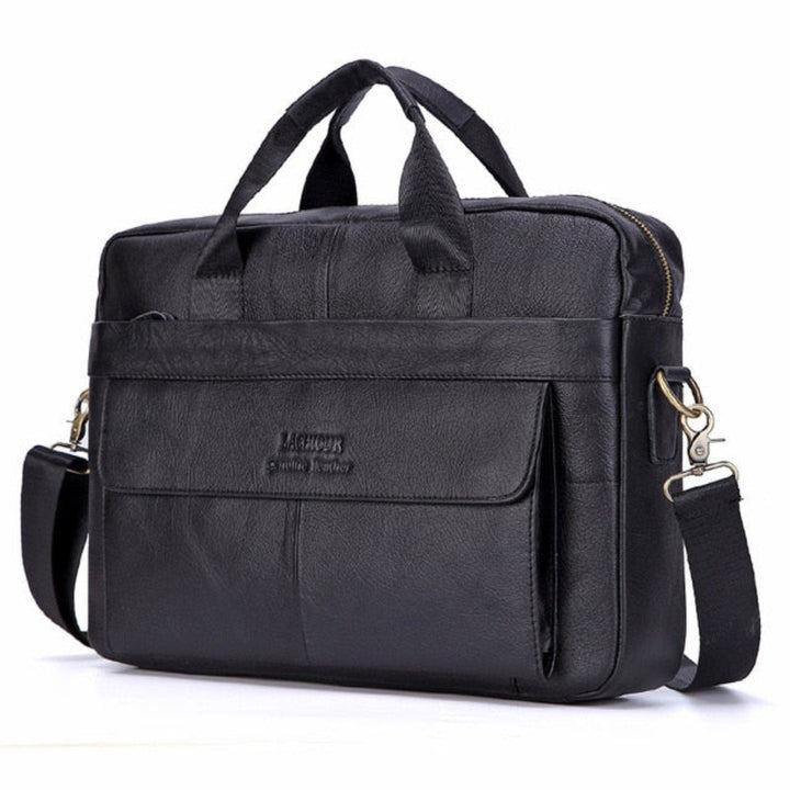 Elegante zakentas Victor van leer, ideaal als laptoptas en aktetas voor professionele mannen.