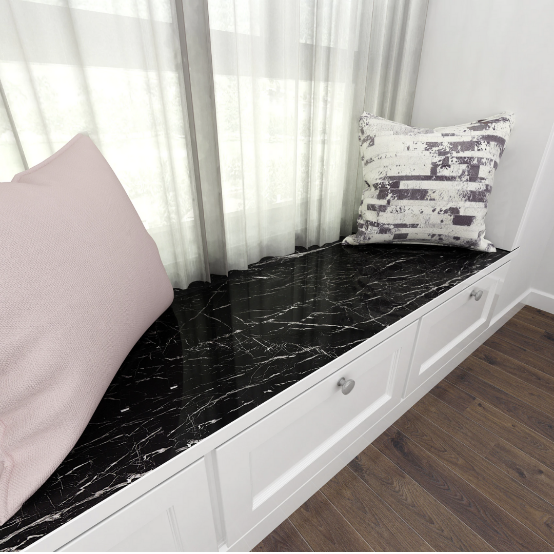 Chique marmerlook decoratiefolie, transformeer je interieur met gemak en stijl.