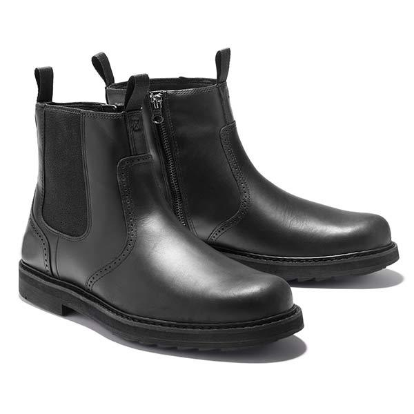 Hoogwaardige zwarte heren Chelsea boots James. Luxe, comfortabel en trendy schoeisel voor een elegante verschijning.