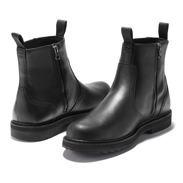 Klassieke zwarte heren Chelsea boots James. Tijdloze, elegante en comfortabele boots voor de moderne man.