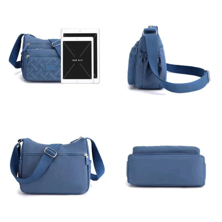 Luxe dames schoudertas in zwart met verstelbare riem, meerdere vakken, ideaal voor dagelijks gebruik en speciale gelegenheden.