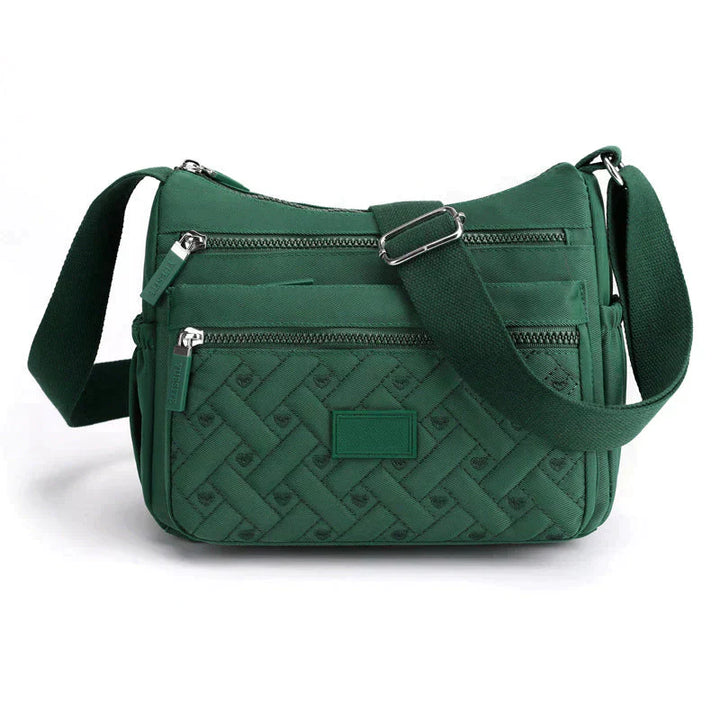 Luxe dames schoudertas in zwart met verstelbare riem, meerdere vakken, ideaal voor dagelijks gebruik en speciale gelegenheden.