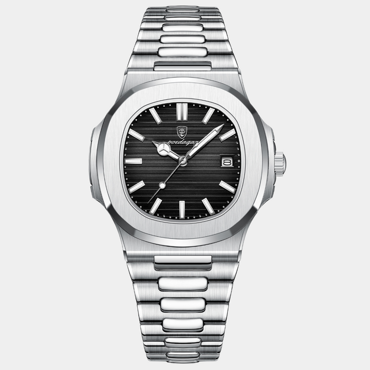 Luxueus herenhorloge Ludwig in elegant design met ronde wijzerplaat, fijne details en verstelbare, klassieke band.