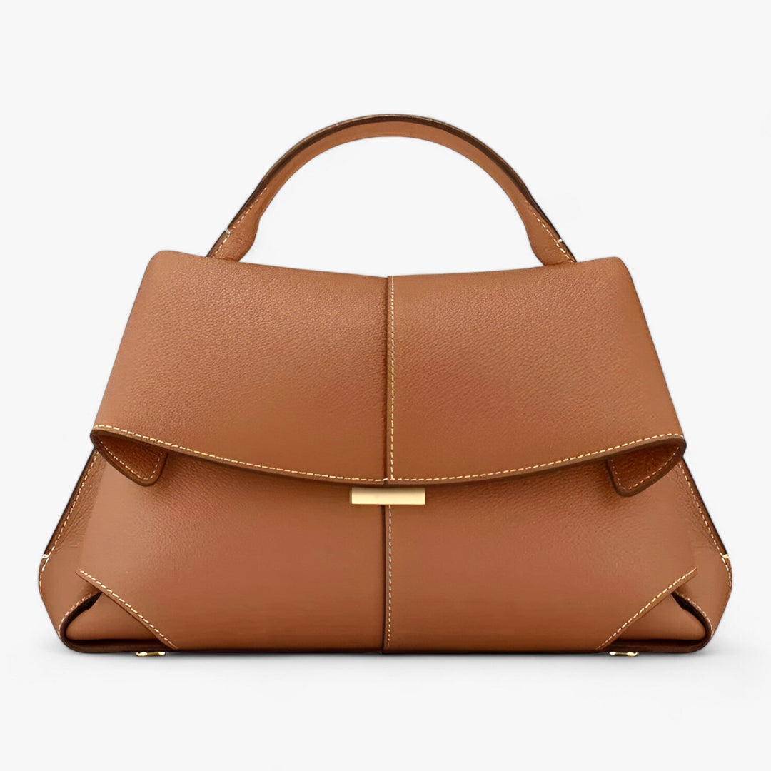 Luxe leren handtas voor dames, elegant frans geïnspireerd, ideaal voor dagelijks gebruik en speciale gelegenheden.