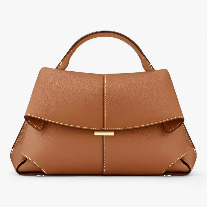 Luxe leren handtas voor dames, elegant frans geïnspireerd, ideaal voor dagelijks gebruik en speciale gelegenheden.
