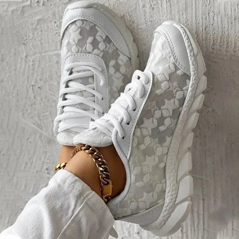 Luxe dames sneaker, orthopedisch, comfortabel, met ergonomisch design, van ademend mesh voor stijlvolle ondersteuning